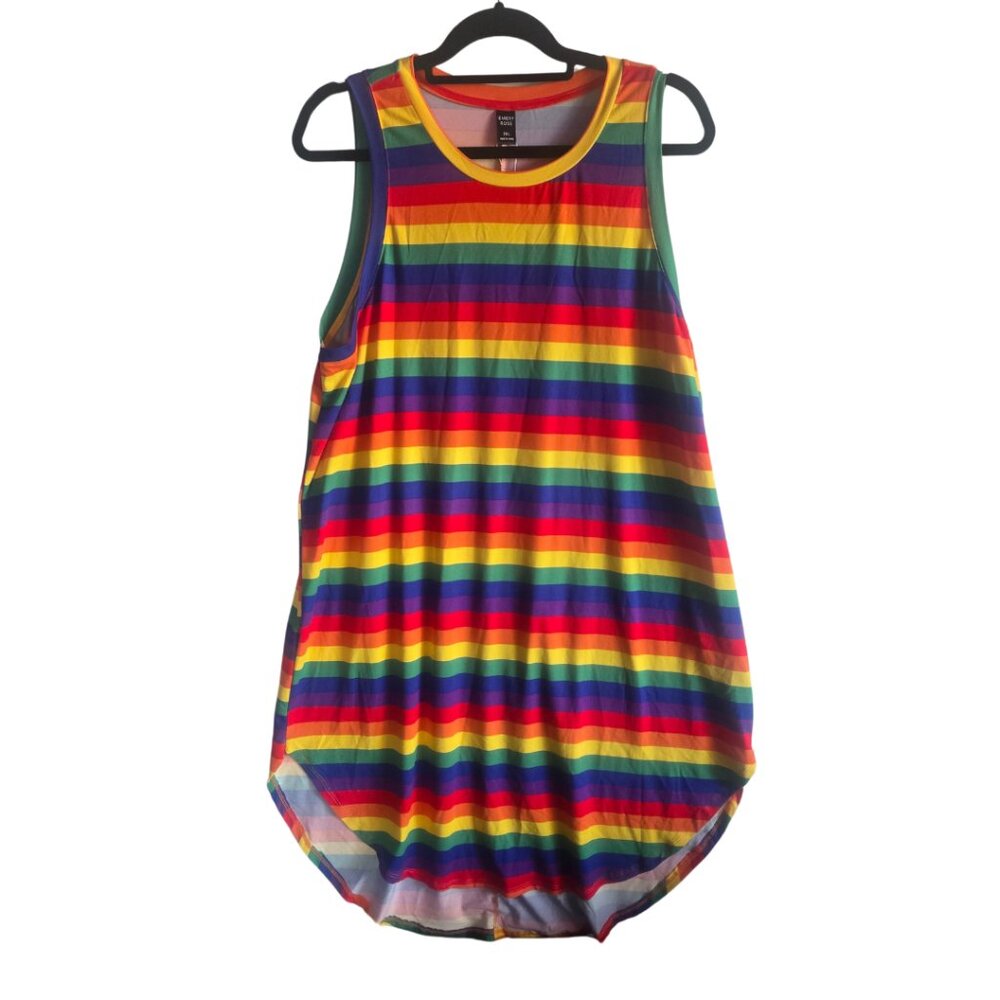 Rainbow Stripe Dress